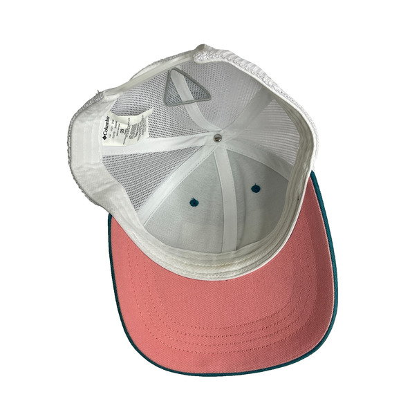 Women's One Size Columbia PFG American Flag Decal Blue Trucker Hat - Picture 5 of 6